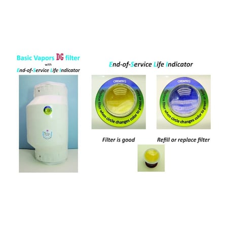 Chemteq Basic Vapors DG Filter-2713 with End-of-Service Life Indicator 2713